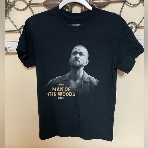 NWOT Justin Timberlake The Man Of The Woods Tour T-Shirt, Size Small - Picture 1 of 3